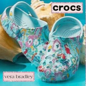 🆕 Crocs Classic Disney | Vera Bradley |Little Mermaid Clogs So Cute!